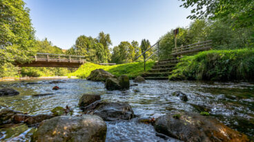 A crossing of the Alb river near Bernau