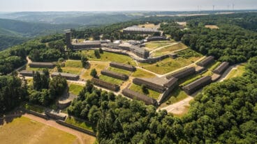 An aerial view of the Vogelsang IP grounds